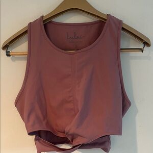 Lulu's Dusty Rose Crop Top